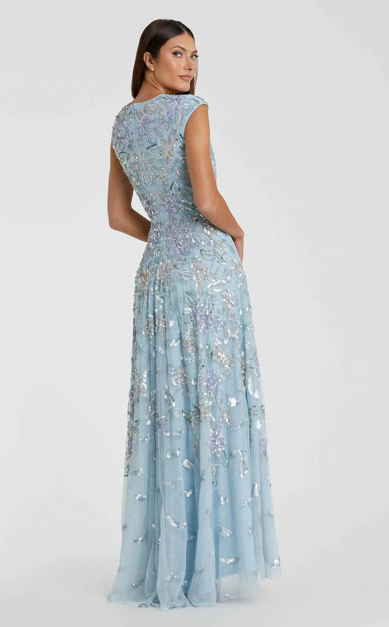 Mac Duggal 5647 Ice-Blue-Multi