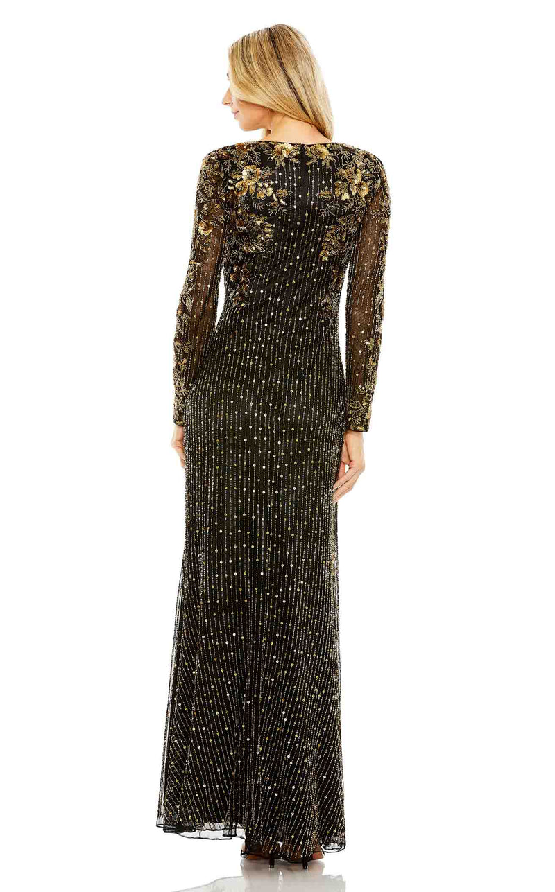 Mac Duggal 5956 Black/Gold