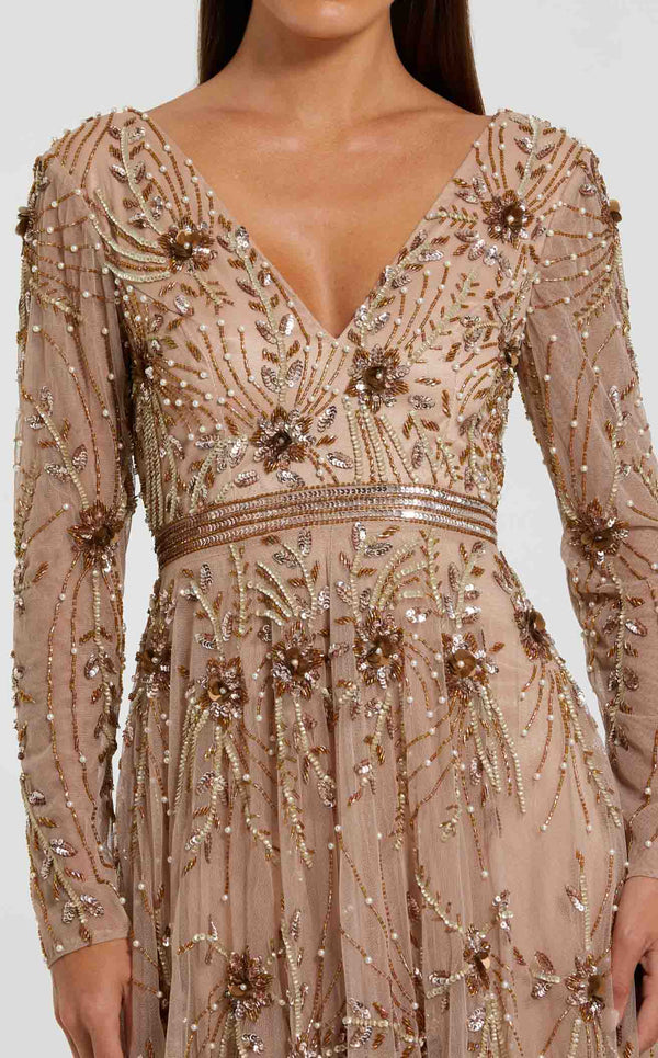 Mac Duggal 6086 Antique Rose