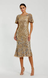 Mac Duggal 6118 Nude/Gold