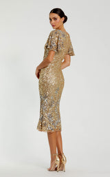 Mac Duggal 6118 Nude/Gold