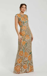 Mac Duggal 6121 Gold Multi