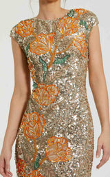 Mac Duggal 6121 Gold Multi