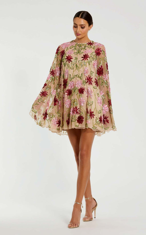 Mac Duggal 6123 Nude-Multi