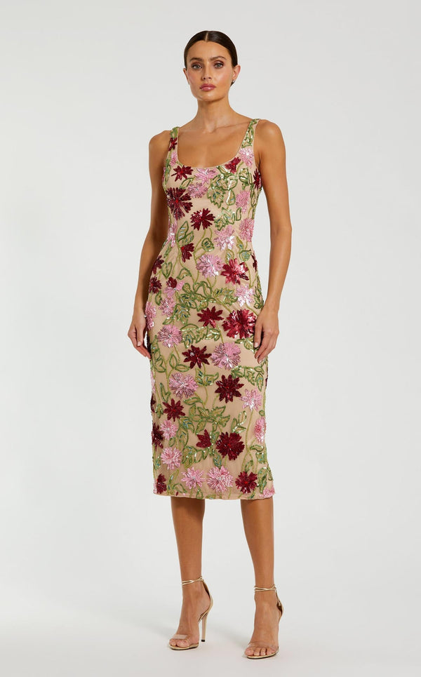 Mac Duggal 6124 Nude Multi