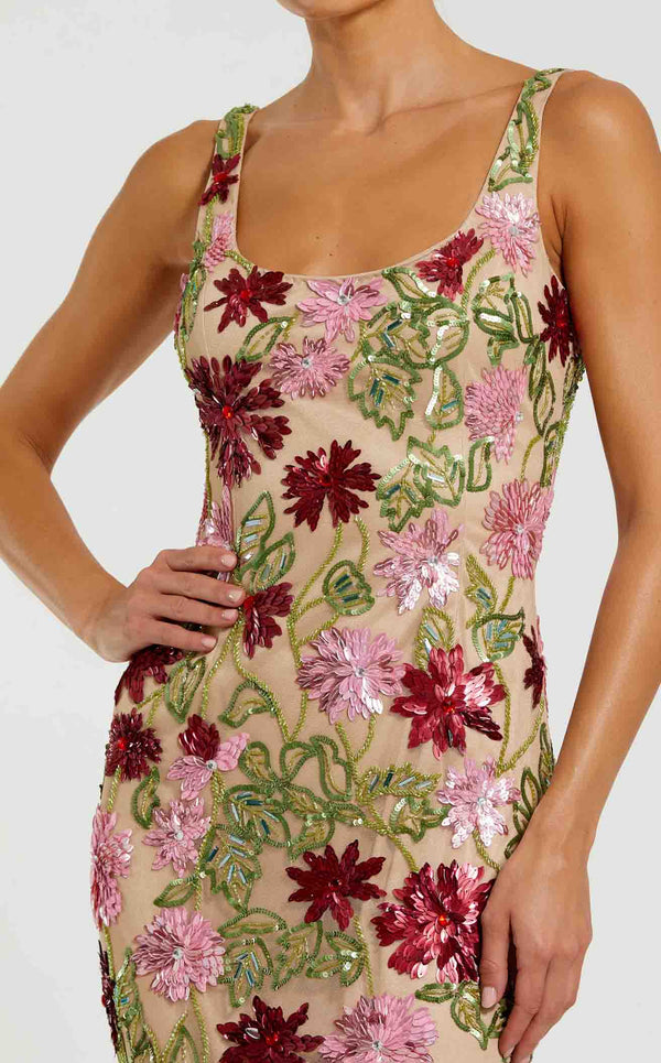 Mac Duggal 6124 Nude Multi