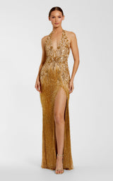 Mac Duggal 6170 Gold/Nude