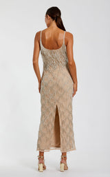 Mac Duggal 6172 Nude/Silver