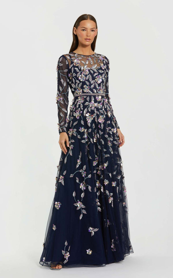 Mac Duggal 6183 Midnight Multi