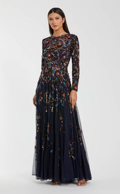 Mac Duggal 6198 Midnight Multi
