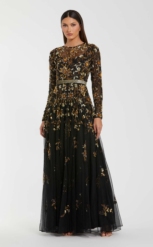 Mac Duggal 6200 Black/Gold