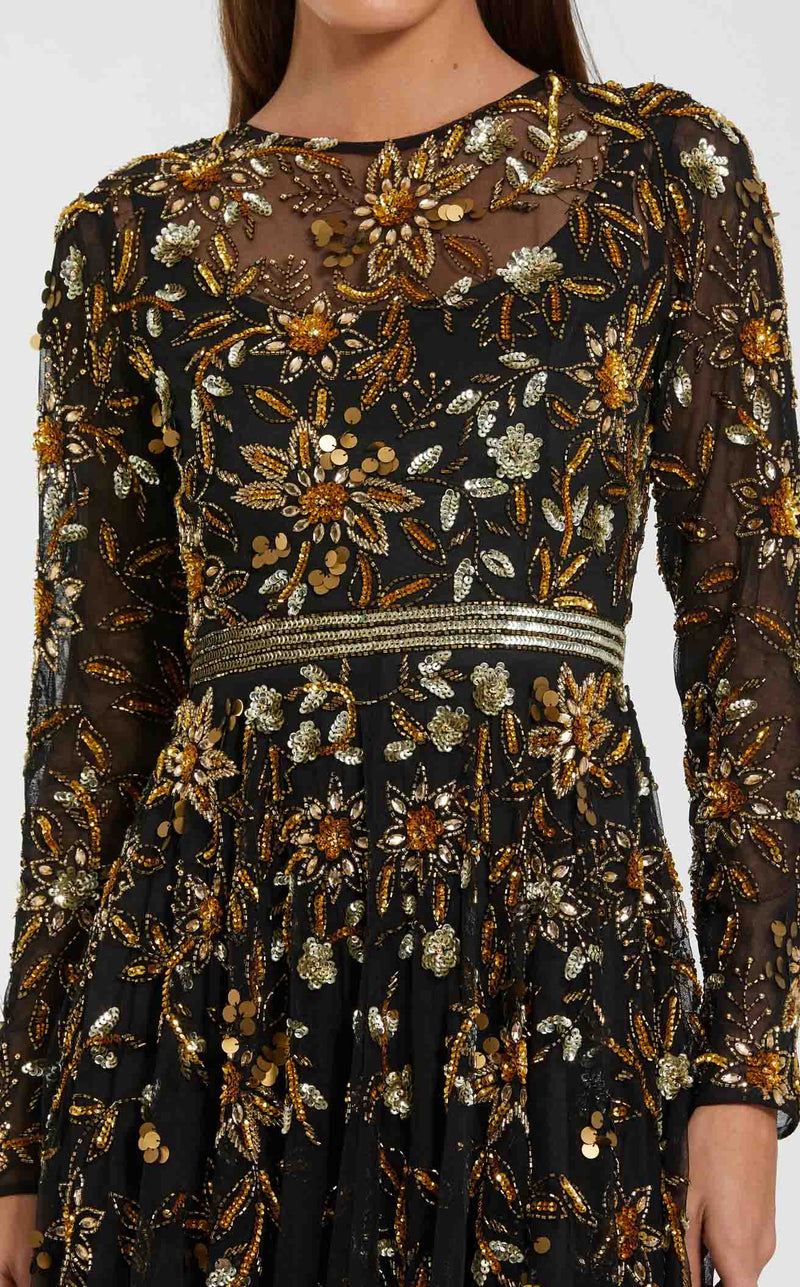 Mac Duggal 6200 Black/Gold