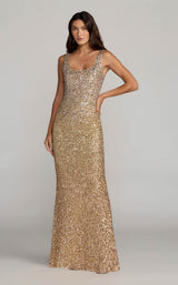 Mac Duggal 6219 Shimmering-Gold