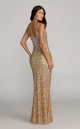Mac Duggal 6219 Shimmering-Gold