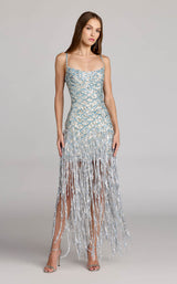 Mac Duggal 6251 Nude/Silver