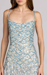 Mac Duggal 6251 Nude/Silver