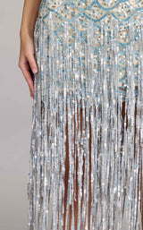 Mac Duggal 6251 Nude/Silver