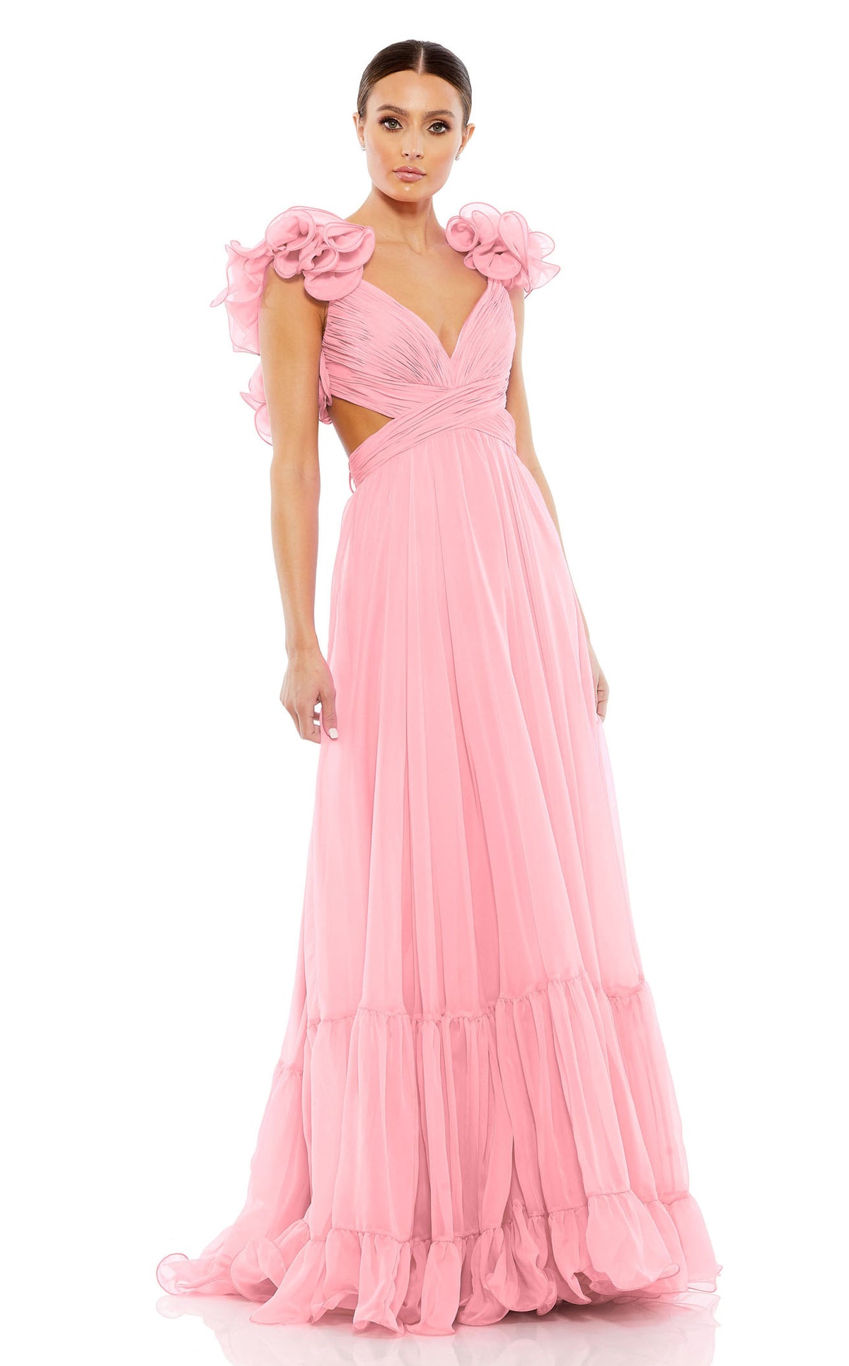 mac duggal pink tulle dress Mac Duggal 20570