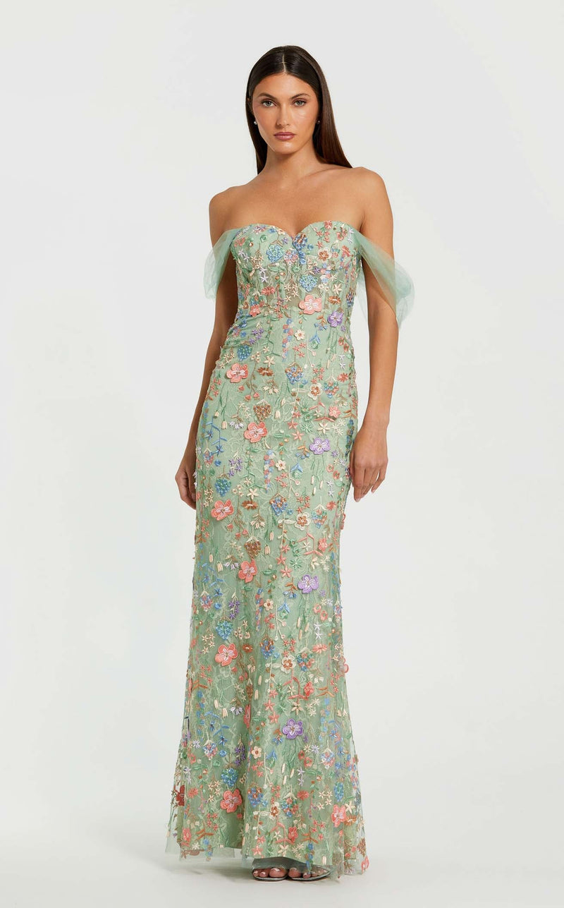 Mac Duggal 68809 Sage Multi