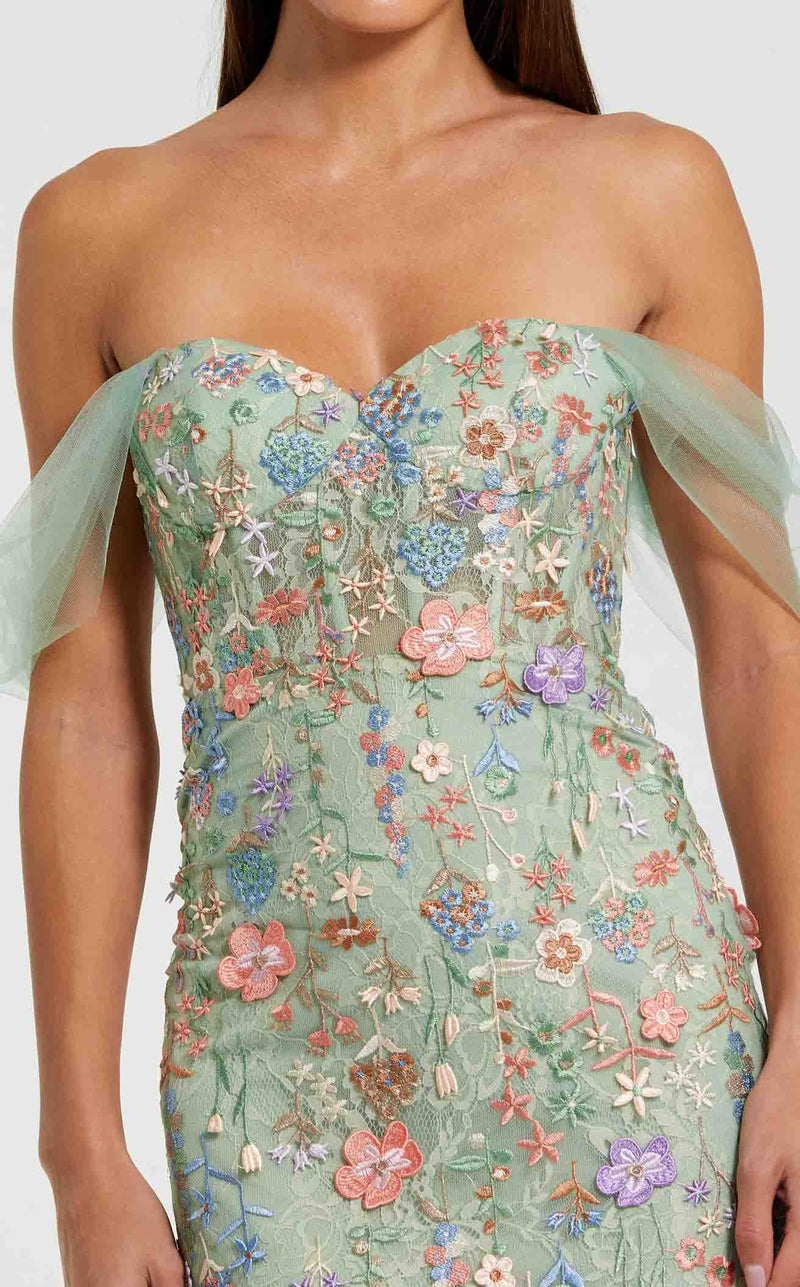 Mac Duggal 68809 Sage Multi