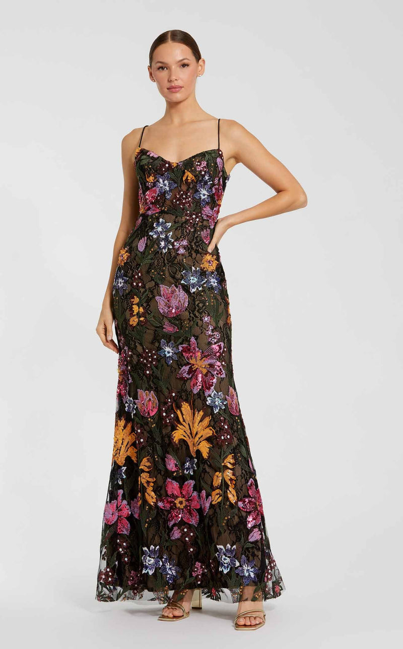 Mac Duggal 68885 Black Multi
