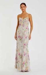 Mac Duggal 68891 Ivory Multi