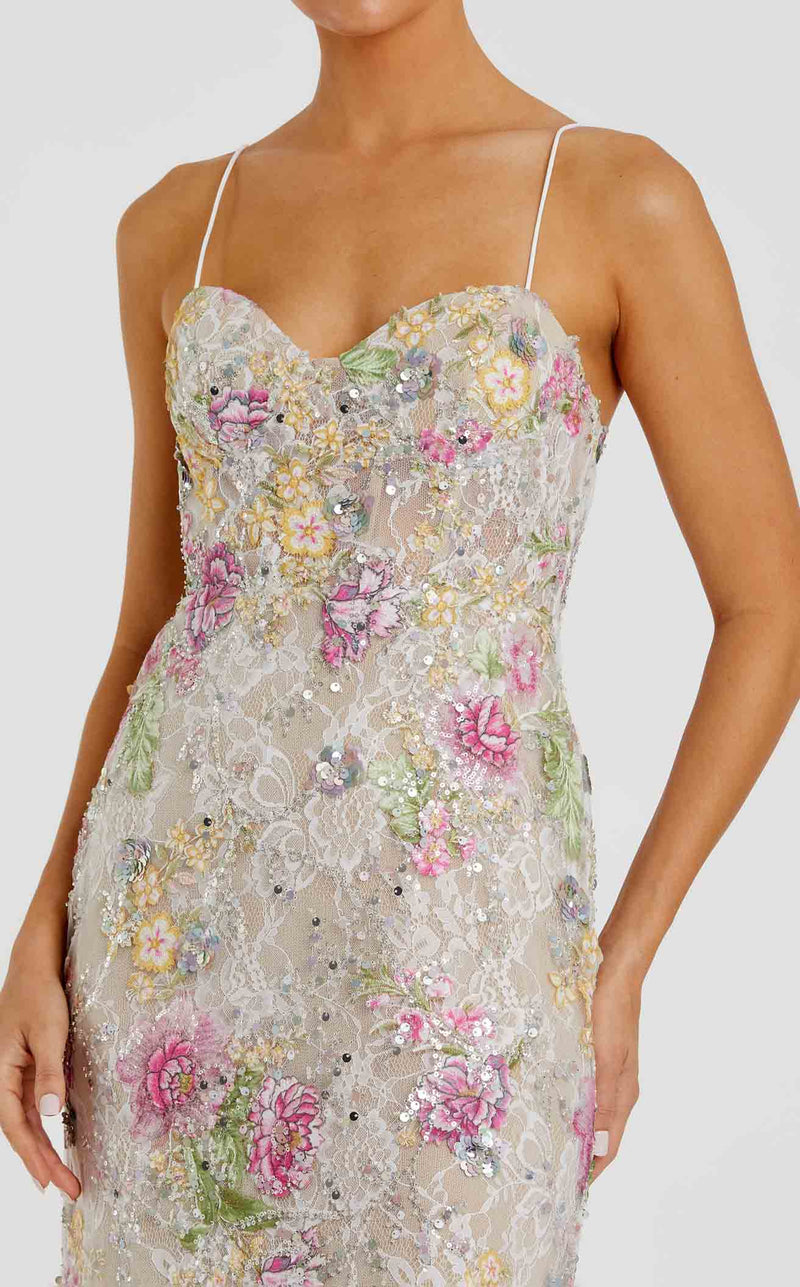 Mac Duggal 68891 Ivory Multi