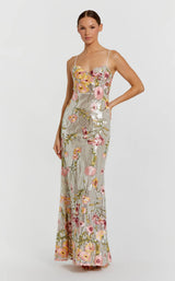 Mac Duggal 68896 Silver Multi
