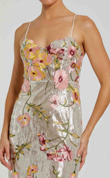 Mac Duggal 68896 Silver Multi