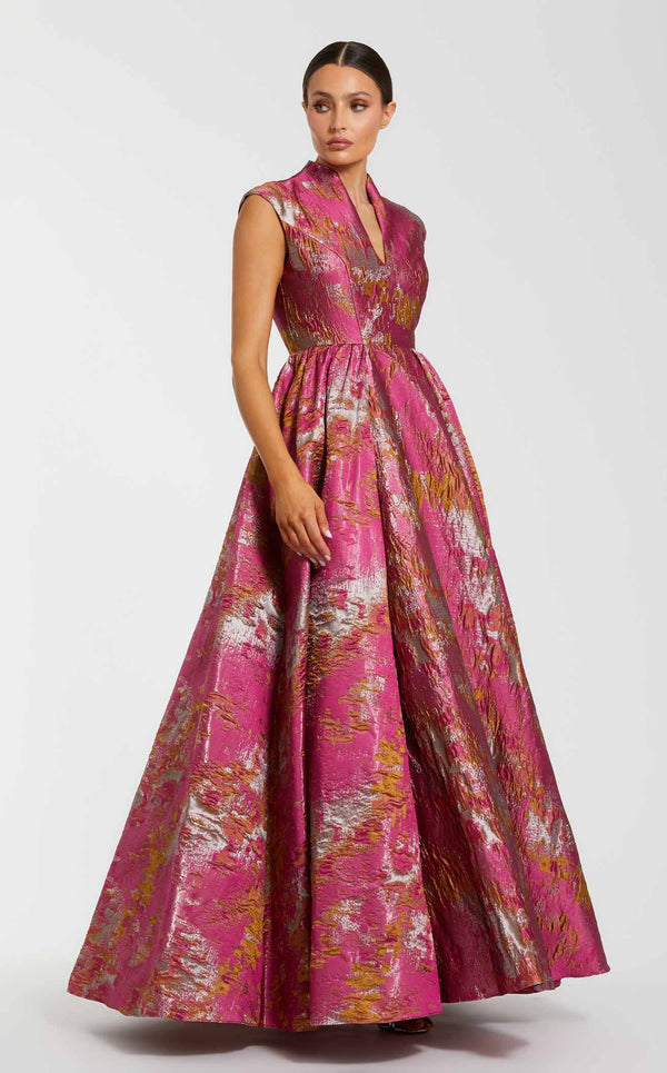 Mac Duggal 68956 Raspberry Multi
