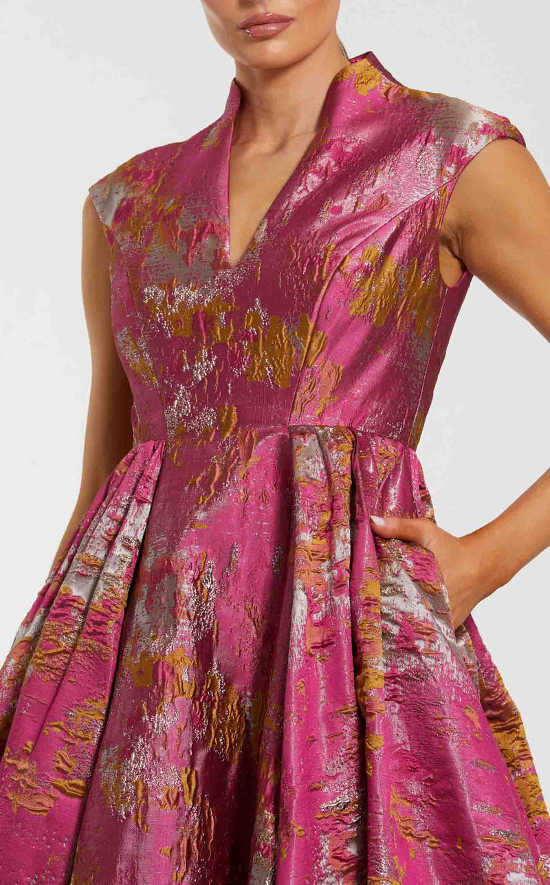 Mac Duggal 68956 Raspberry Multi