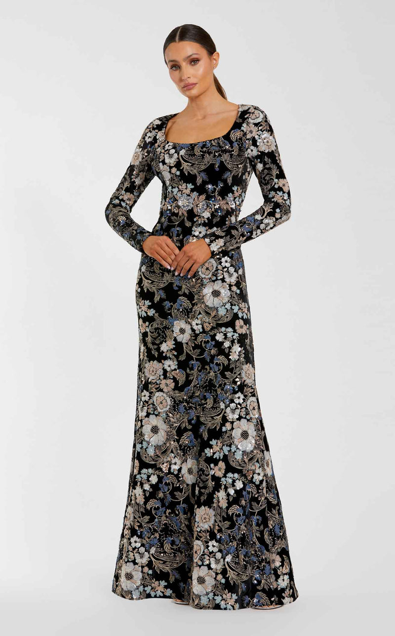 Mac Duggal 68978 Black Multi