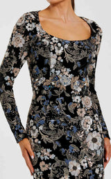 Mac Duggal 68978 Black Multi