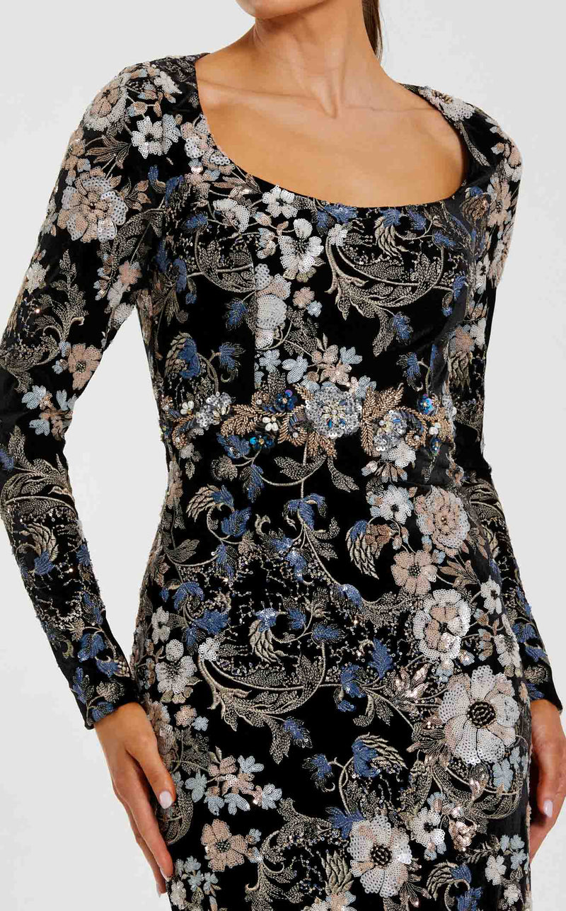 Mac Duggal 68978 Black Multi