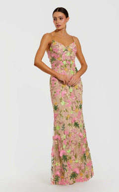 Mac Duggal 69010 Nude Multi