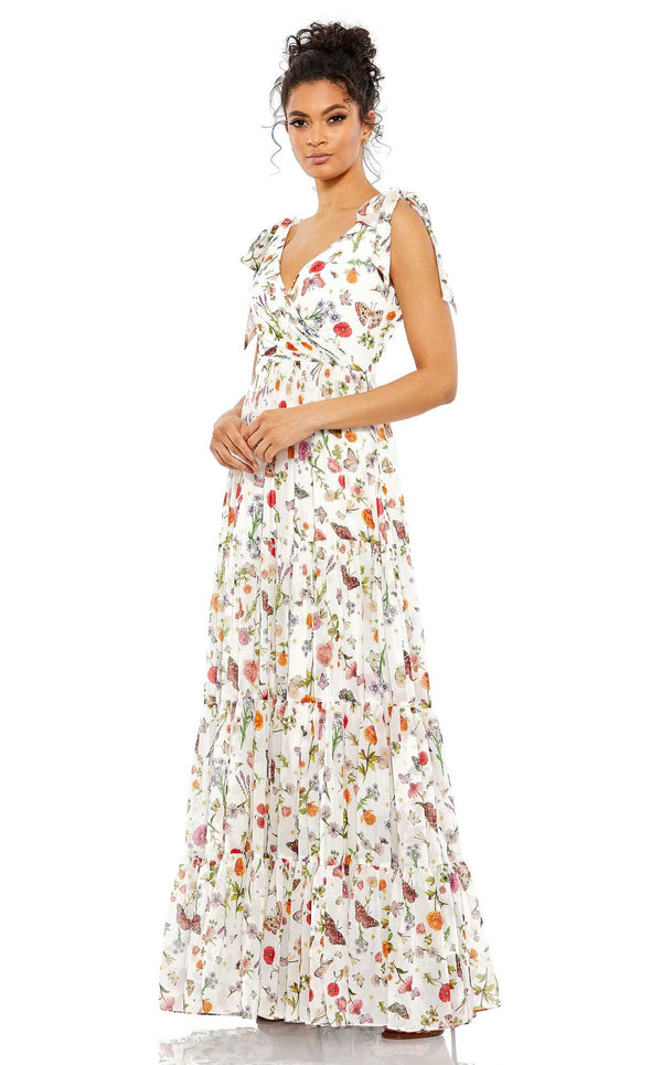 Mac Duggal 70198 White Multi