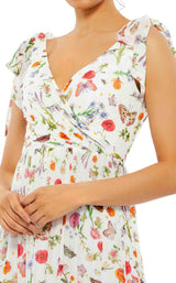 Mac Duggal 70198 White Multi