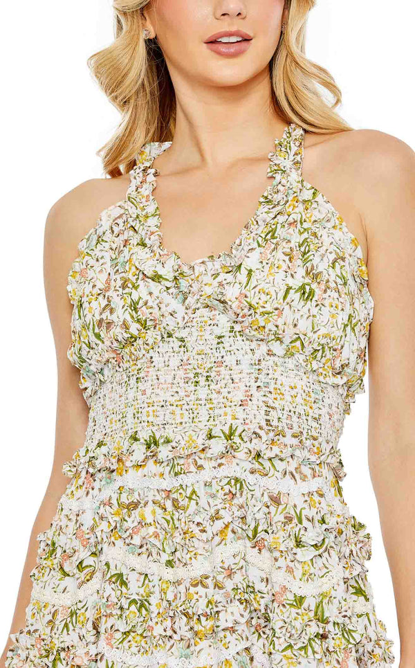Mac Duggal 8023 Ivory Multi