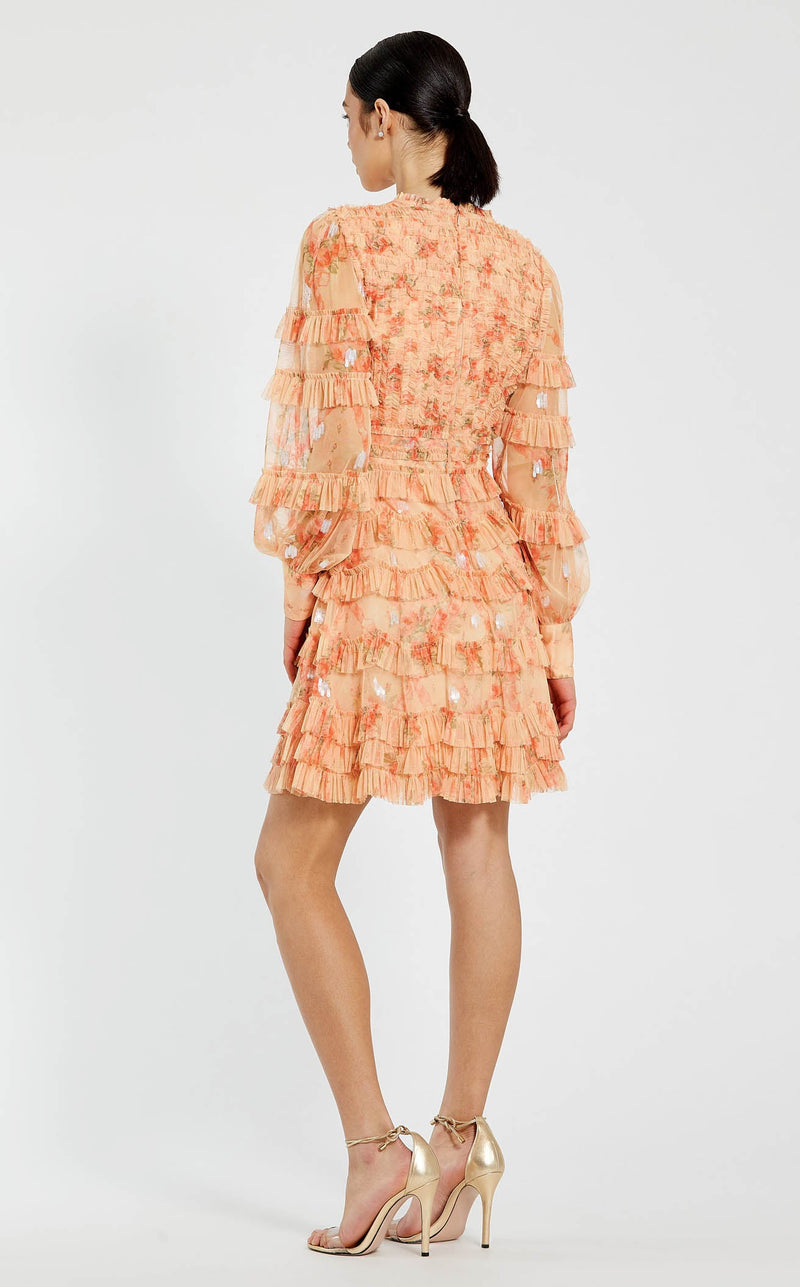 Mac Duggal 8094 Peach-Multi