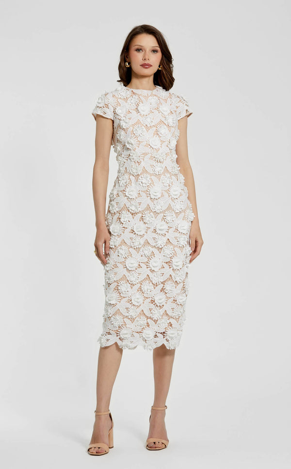 Mac Duggal 81022 Ivory/Nude