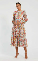 Mac Duggal 8130 White Multi