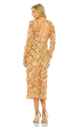 Mac Duggal 8134 Orange Multi