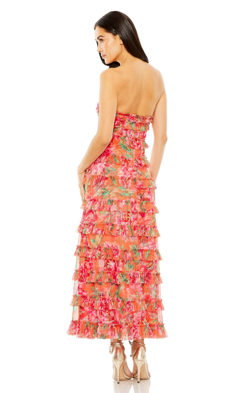 Mac Duggal 8137 Orange Multi