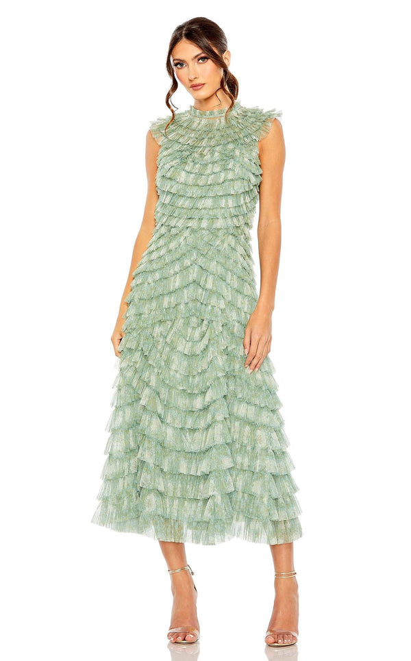 Mac Duggal 8225 Green Multi