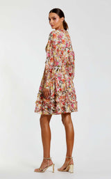 Mac Duggal 8261 Pink Multi