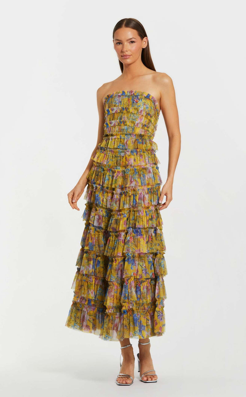 Mac Duggal 8301 Yellow Multi