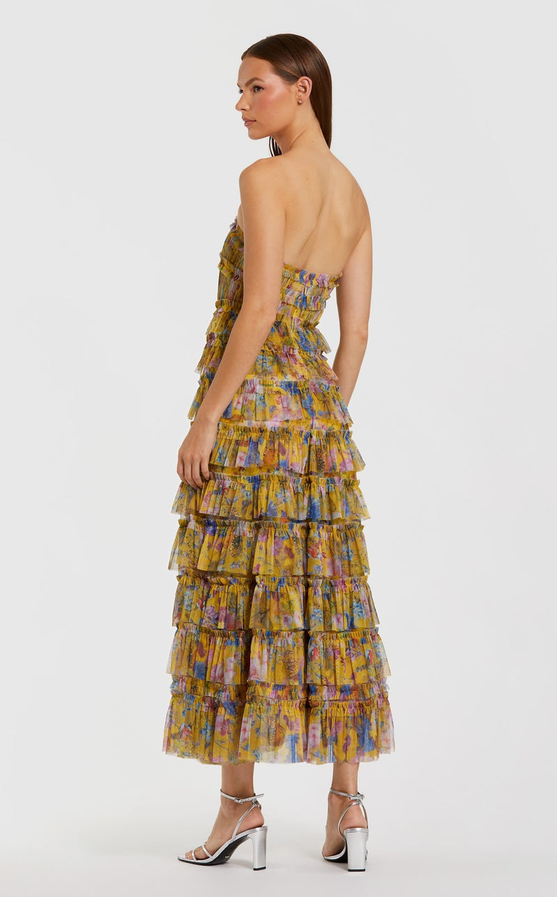 Mac Duggal 8301 Yellow Multi