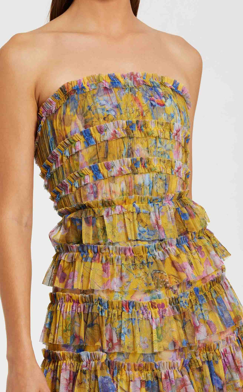 Mac Duggal 8301 Yellow Multi