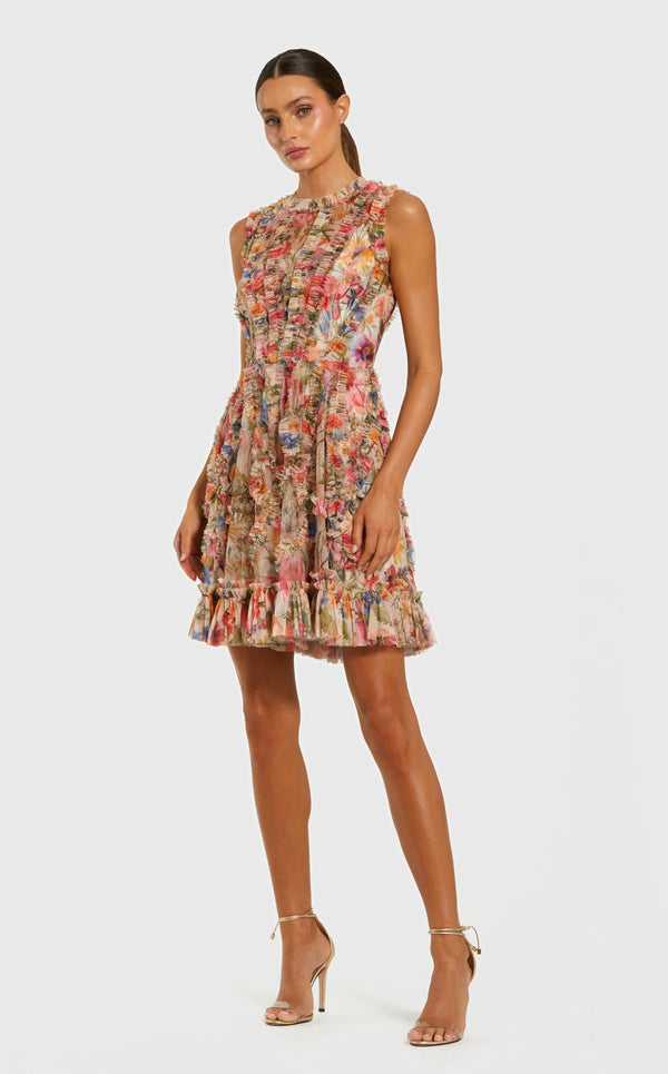Mac Duggal 8307 Cream-Multi