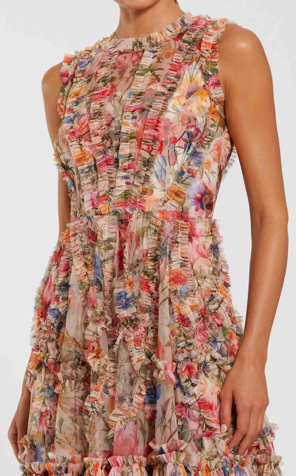 Mac Duggal 8307 Cream-Multi